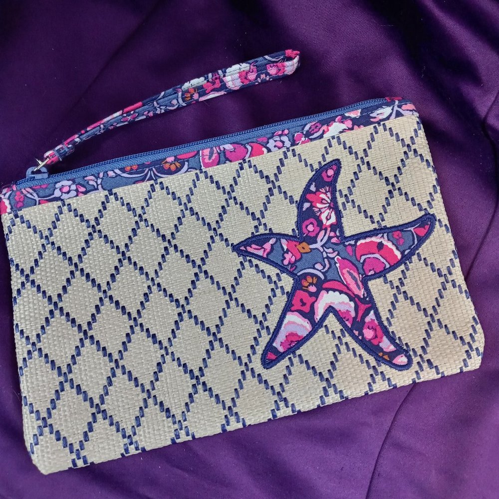 Vera Bradley Wristlet Magenta Medallion Starfish